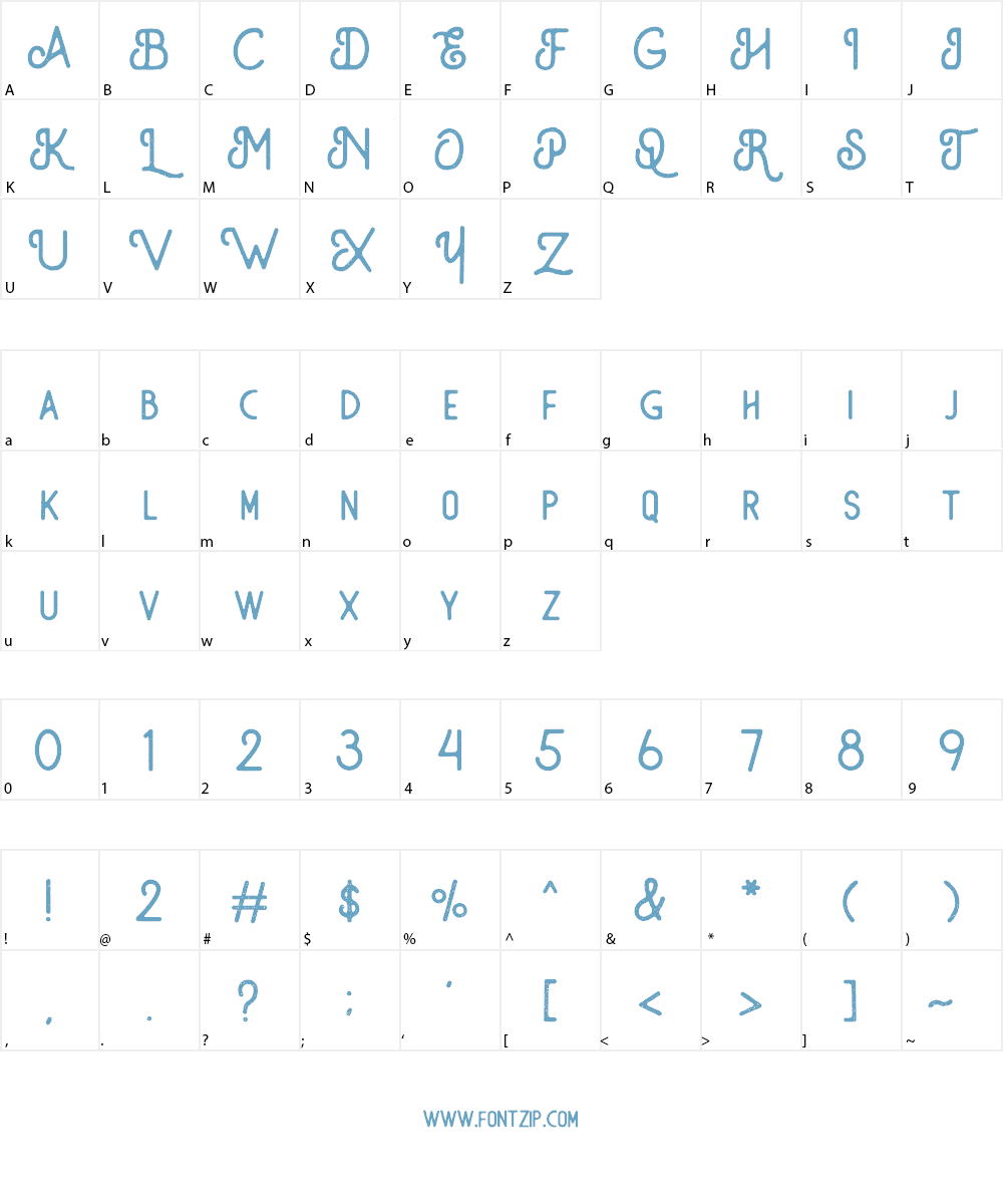 The Monokill Font Character